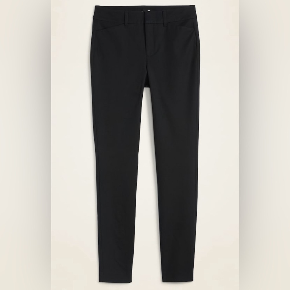 Old Navy High Pixie Skinny Pants Black - Picture 3 of 8